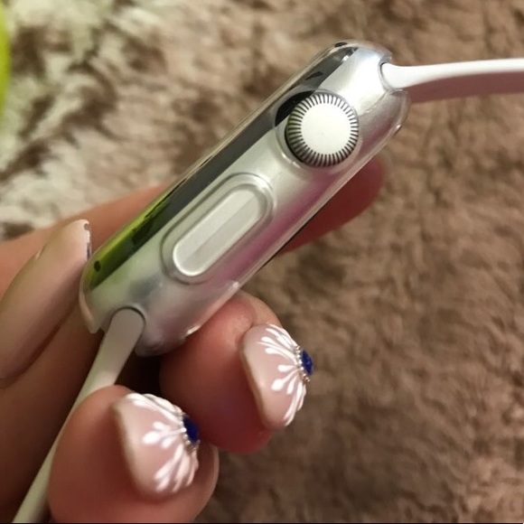 NEW Clear Apple Watch Protective Bumper Case Cover - Picture 7 of 8